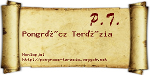 Pongrácz Terézia névjegykártya