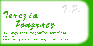 terezia pongracz business card